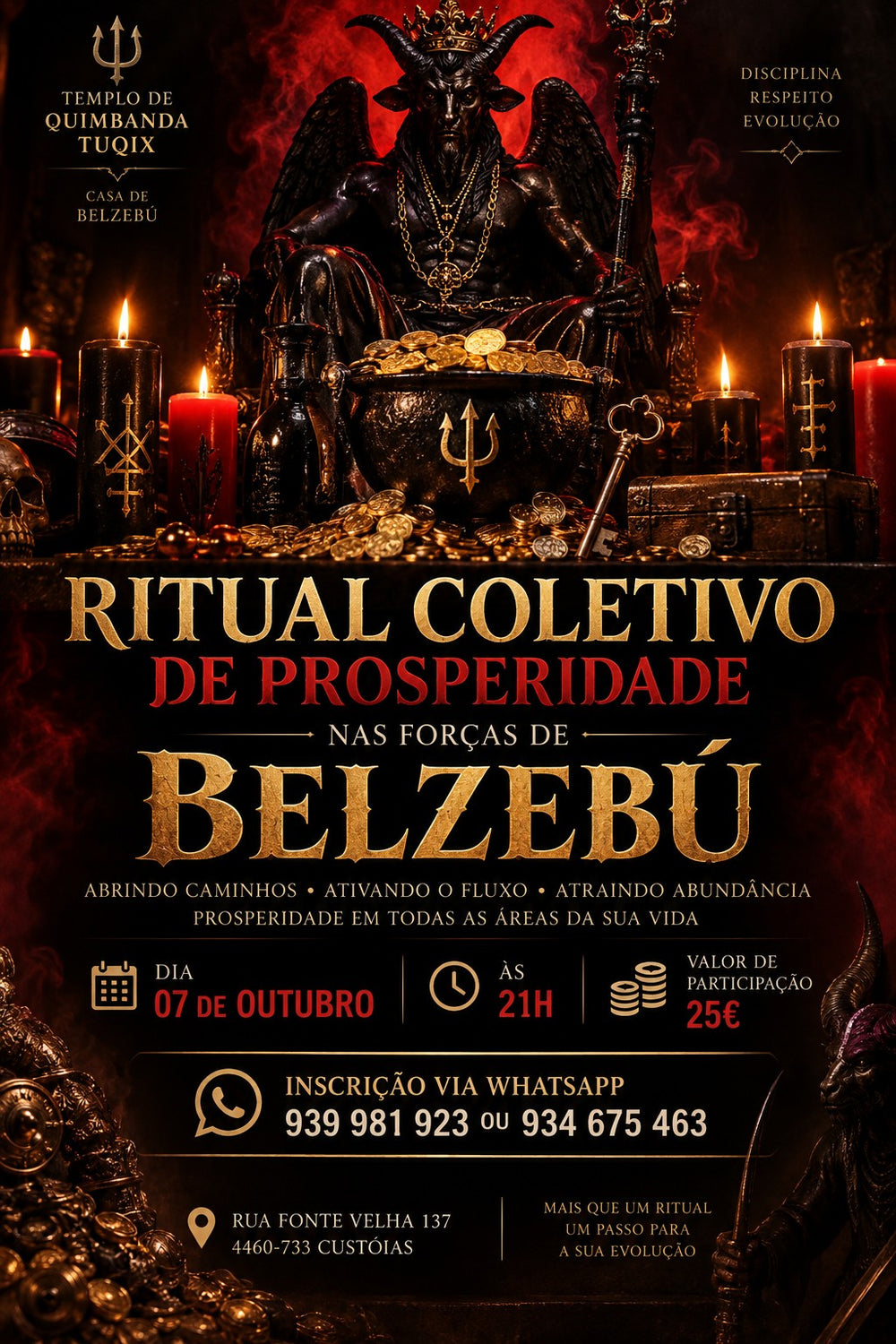 Ritual Coletivo de Prosperidade nas forças de Belzebú